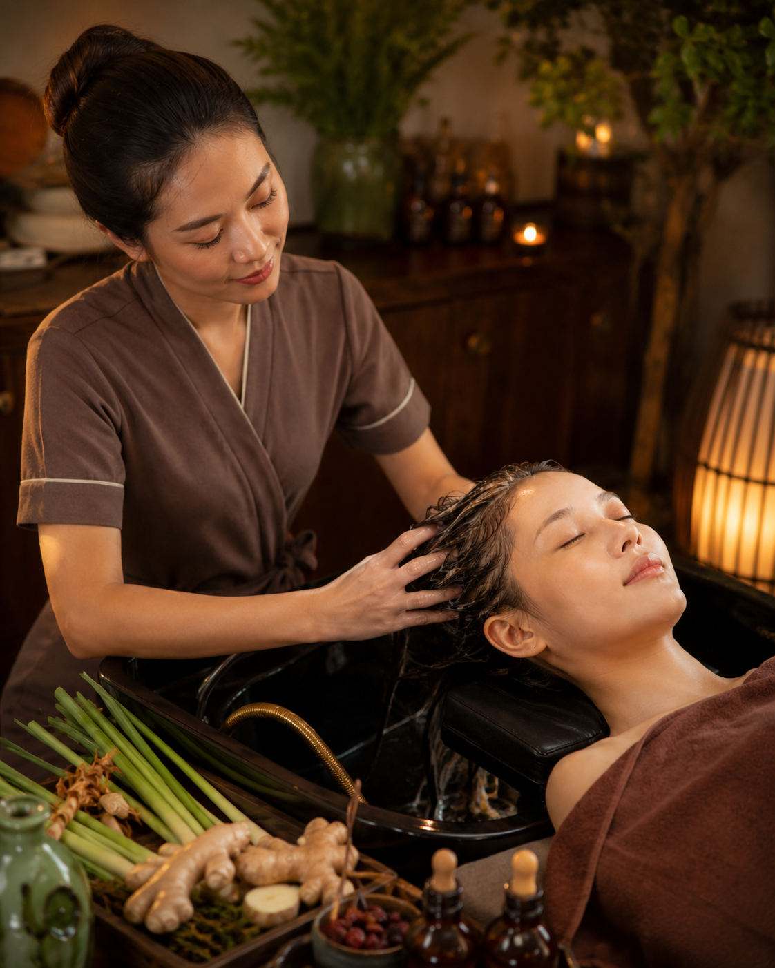 Gội đầu dưỡng sinh tại Spa Việt