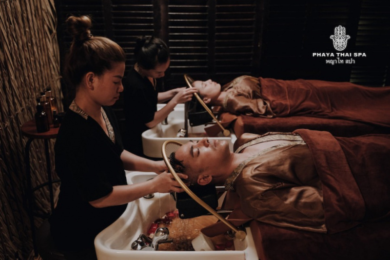 Herbal hair wash service at Phaya Thai Spa in Ho Chi Minh City