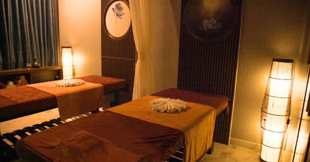 Neck and shoulder massage treatment room at Lua Spa Ho Chi Minh City