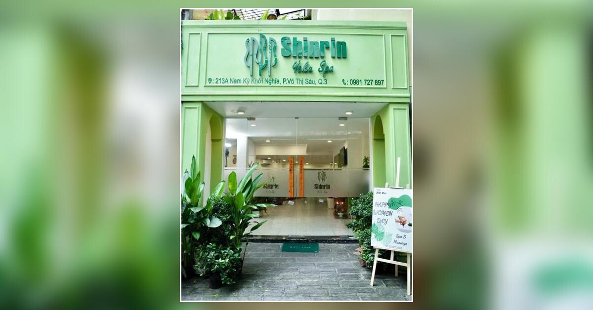 Shinrin Spa storefront on Nam Ky Khoi Nghia Street District 3
